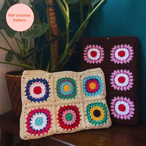 Granny Laptop Sleeve - Digital Crochet Pattern