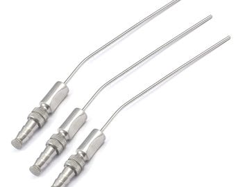 New Premiume Frazier Suction Tube 8, 10, 12 Fr, Frazier Tip, Frazier Suction Cannula, Frazier Suction Nozzle 3 Pcs Set