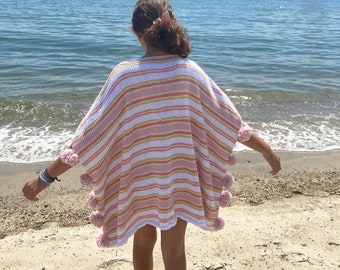 KNITTING PATTERN- Beach Coverall knitting pattern,   instant download, child, big kid, adult s-xl sizes