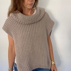 Oversized V-collar Turtle Neck Sweater Easy Sewing Pattern PDF All Sizes  XXS to 3XL - Etsy
