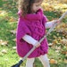 Knitting PATTERN- The Kate Pullover Poncho (toddler, child, teen, adult sizes) PDF