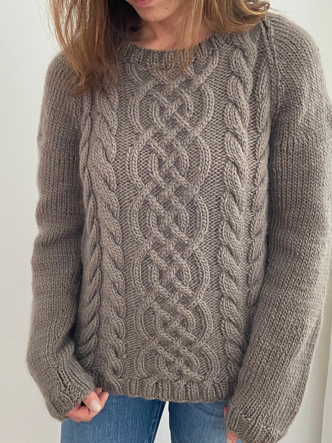 KNITTING PATTERN the Weekend Pullover. Knitting Pattern Cable - Etsy