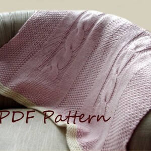 Baby blanket KNITTING PATTERN- Classic Baby Blanket PDF knitting pattern