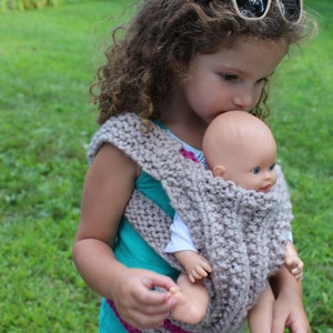 KNITTING PATTERN Baby Doll Carrier knitting pattern PDF image 2