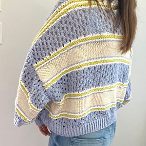 KNITTING PATTERN- The Garden Cardigan .  Knit sweater pattern