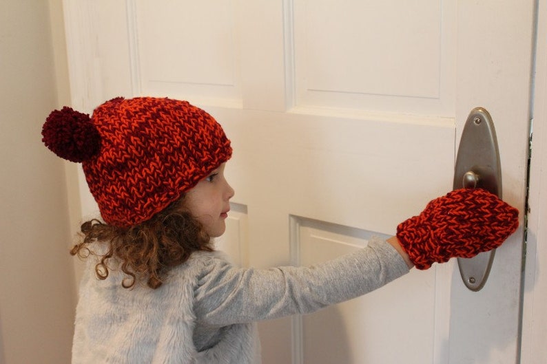 KNITTING PATTERN the Bear Hat and Mitten Set baby Toddler Etsy