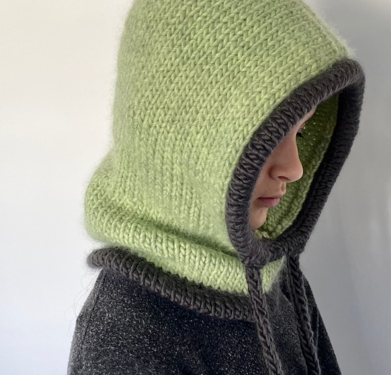 Scarf knitting pattern KNITTING PATTERN- The Streetwear Snood Slouchy Hood Cowl