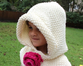 KNITTING PATTERN- Hooded Cowl PDF download pattern