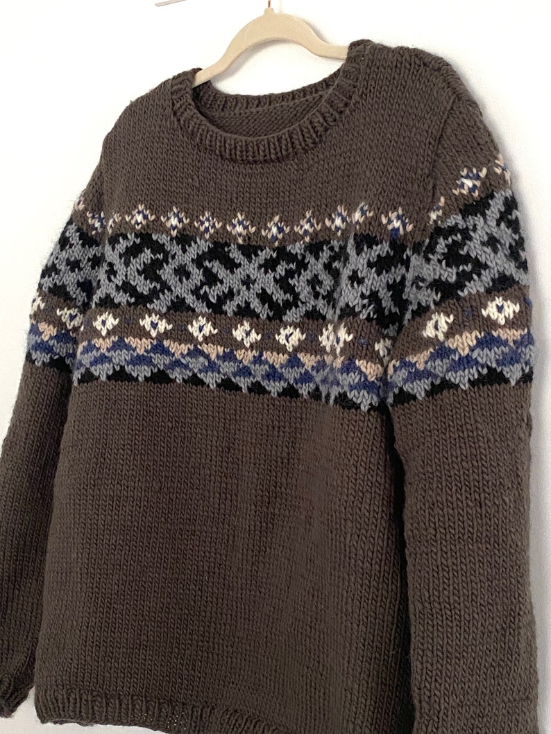 KNITTING PATTERN Men's Fair Isle Sweater. Knitting | Etsy