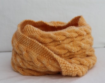 Reversible Cable Cowl Knitting Pattern: Snood Infinity Scarf (PDF Pattern)