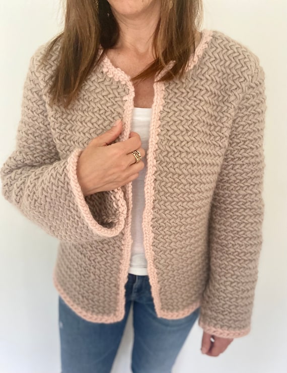 Knit blazer cardigan cheap