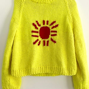 KNITTING PATTERN- Abstract Sun Pullover.  knitting sweater pattern. Instant download