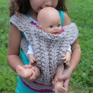 KNITTING PATTERN Baby Doll Carrier knitting pattern PDF image 3