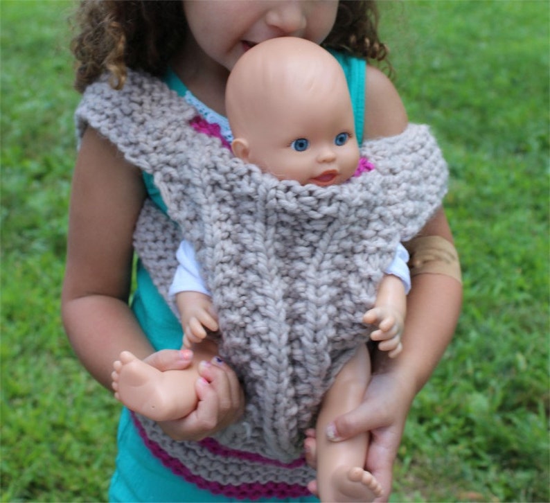 KNITTING PATTERN Baby Doll Carrier knitting pattern PDF image 3