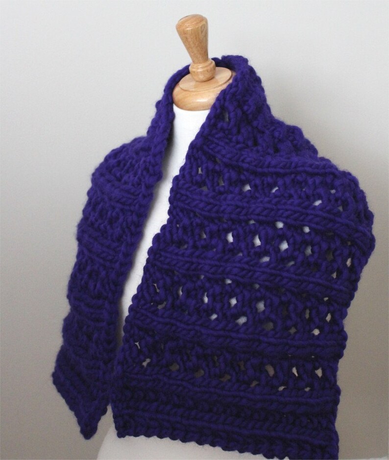 KNITTING PATTERN the Alexis Wrap Scarf. Knitting Pattern Etsy
