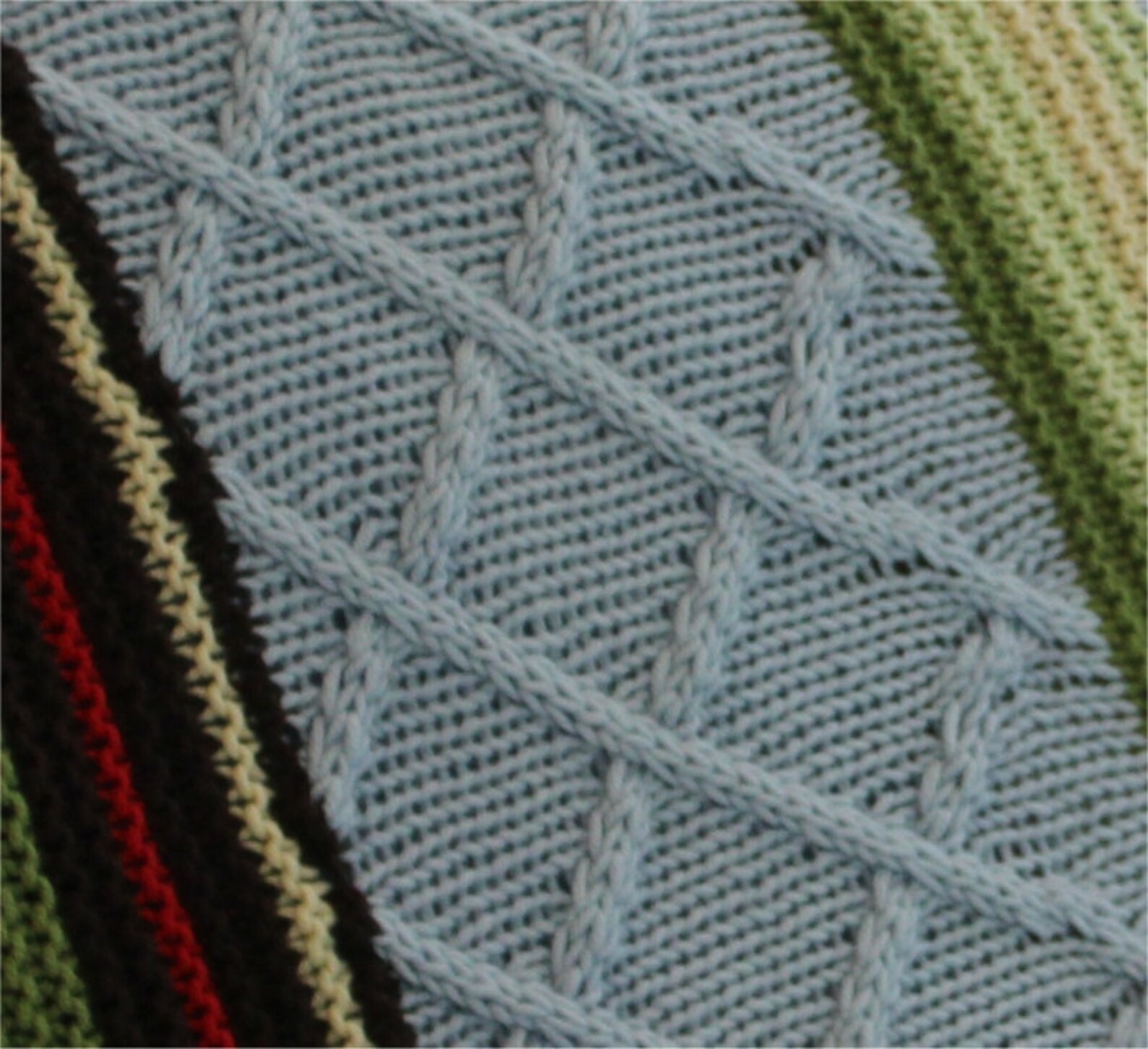 KNITTING PATTERN Diamond Cable Throw PDF Knitting Pattern Etsy