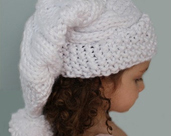 PATRÓN DE TEJIDO - Gorro de media de punto trenzado (tallas de niño a adulto) PDF