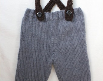 Modèle de tricot - Salopette pour bébé (3-12 mois) Modèle de tricot PDF