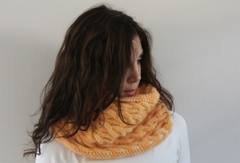 Reversible Cable Cowl Knitting Pattern (PDF) - Etsy