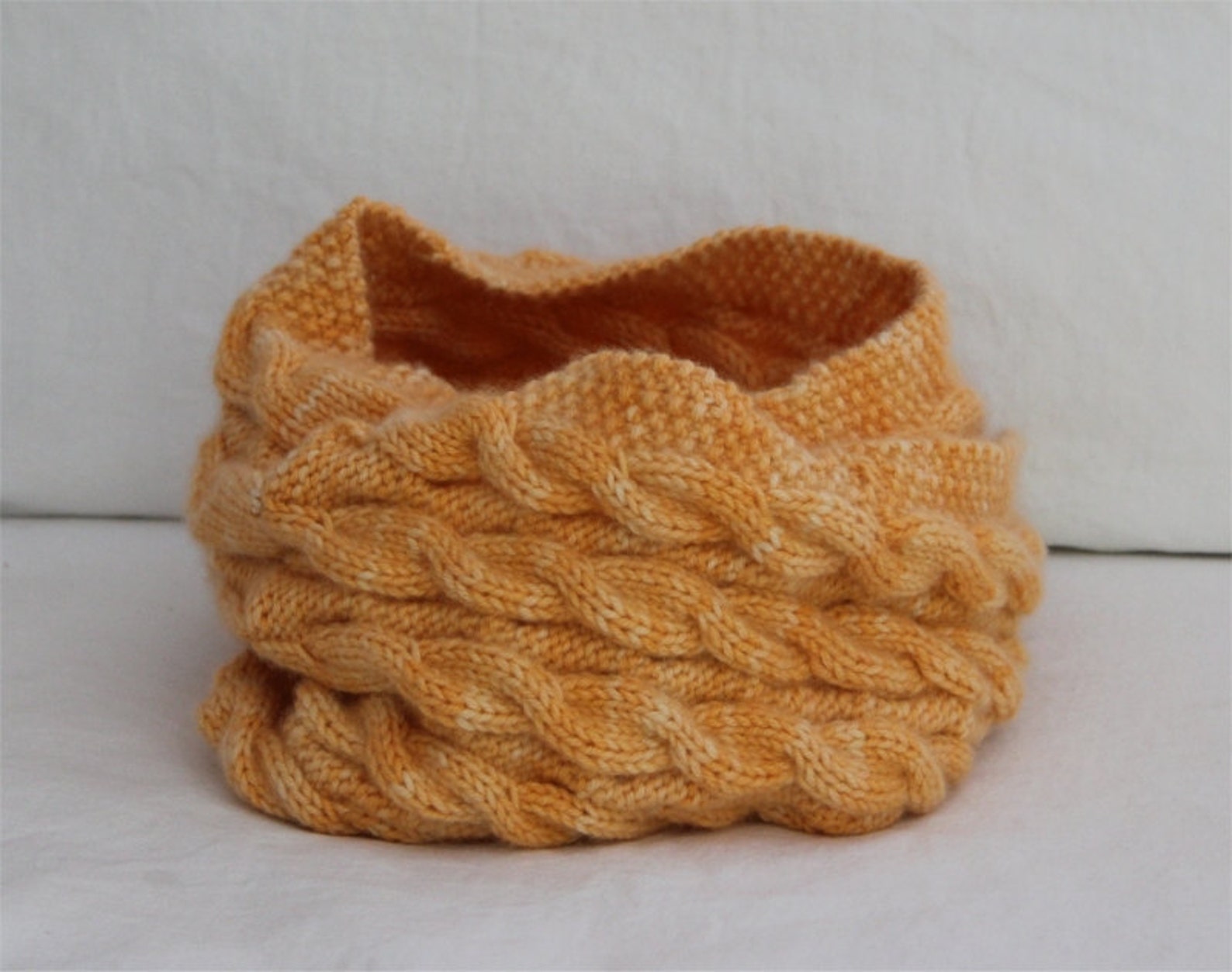 Reversible Cable Cowl Knitting Pattern: Snood Infinity Scarf (PDF ...