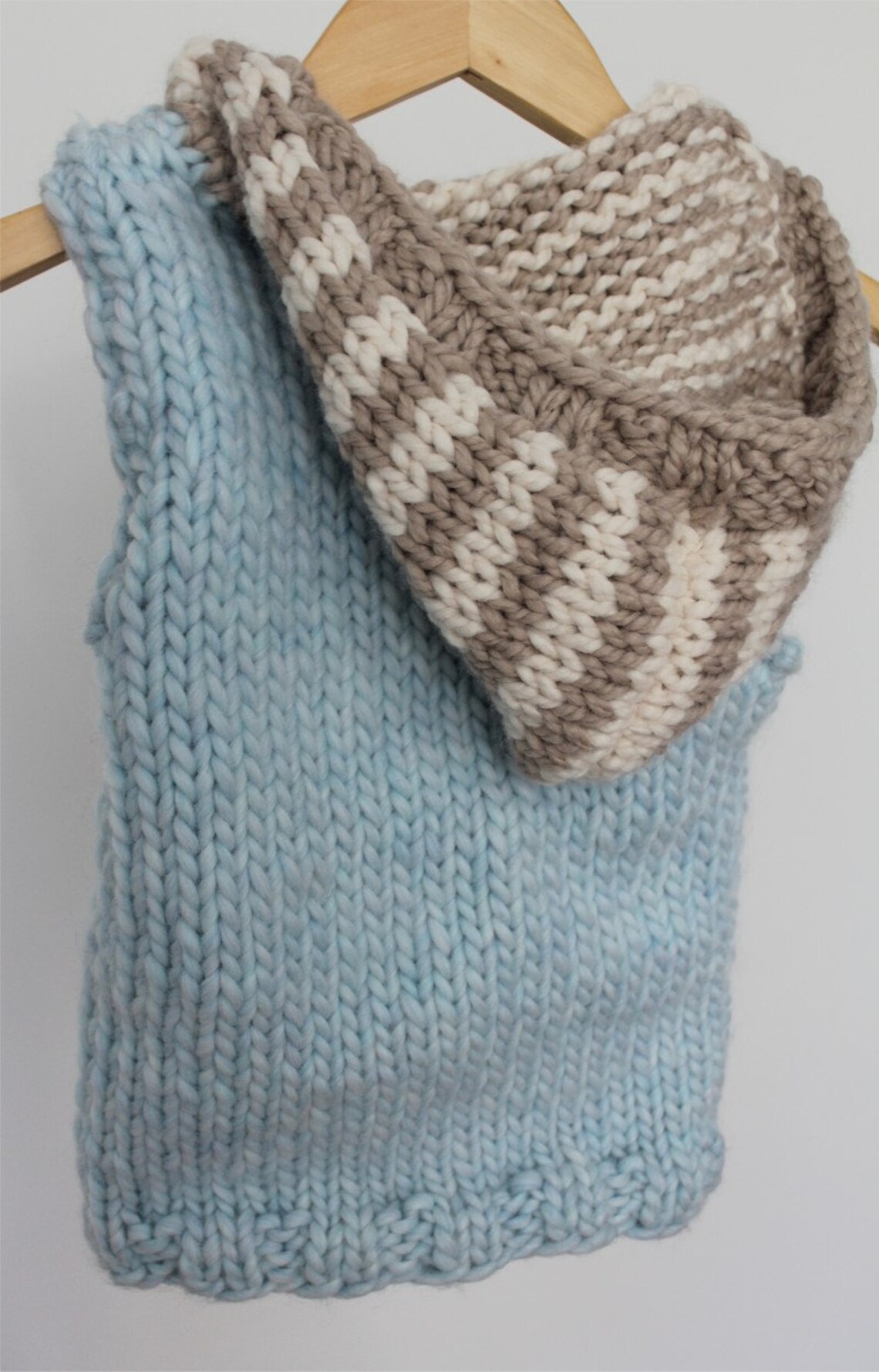 KNITTING PATTERN the Hoodie Vest PDF Knitting Pattern child Etsy