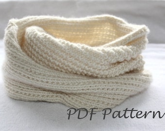 Snood Knitting Pattern: Reversible Cowl (PDF Pattern)