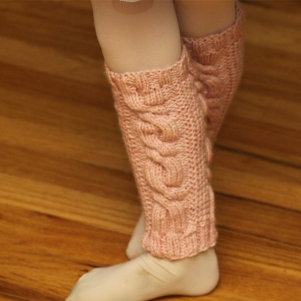 KNITTING PATTERN- Child Dance Leg Warmers pdf knitting pattern