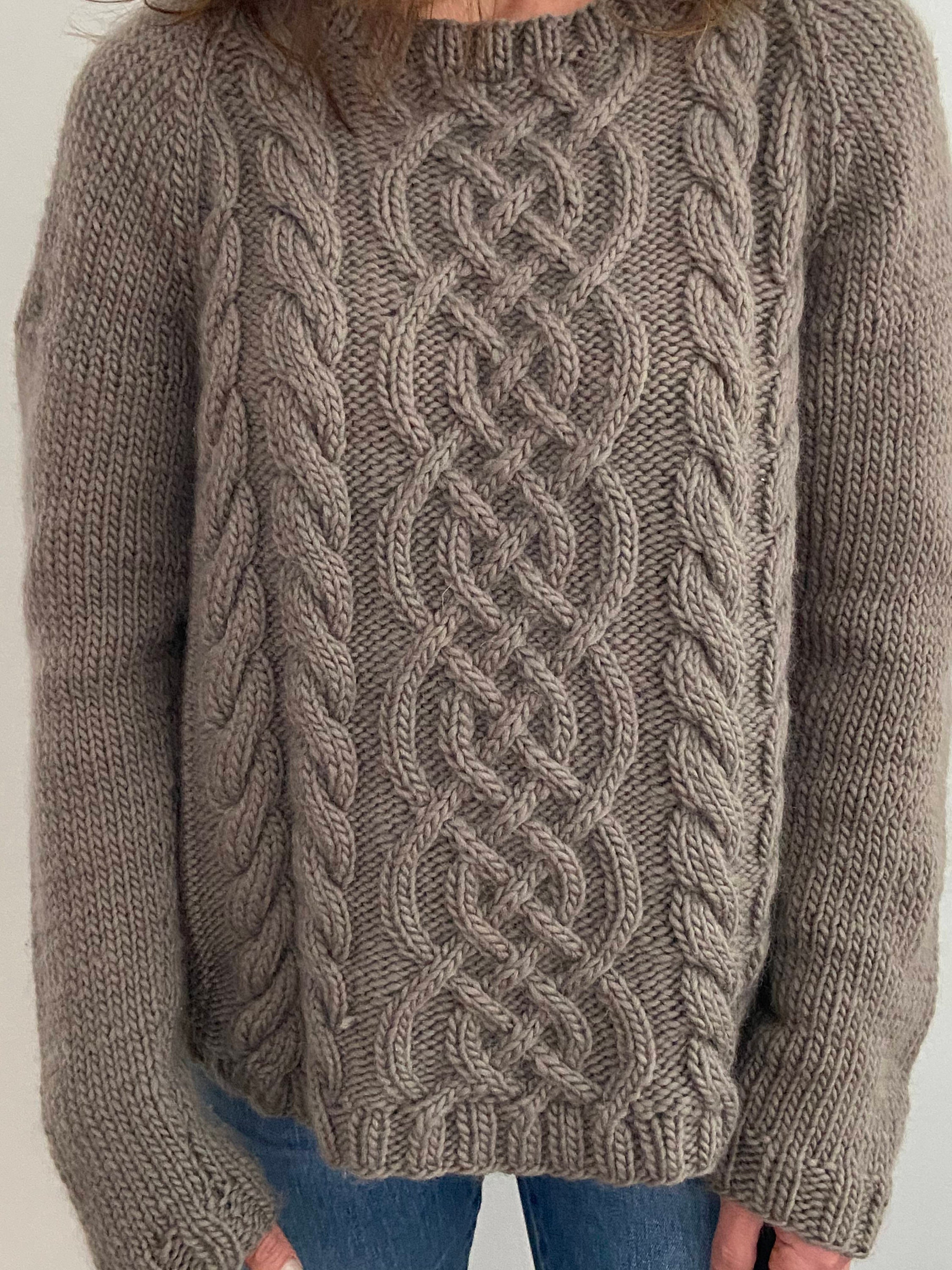 KNITTING PATTERN the Weekend Pullover. Knitting Pattern Cable - Etsy