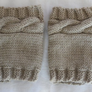 KNITTING PATTERN- Cabled Boot Cuff PDF knitting pattern