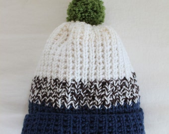 KNITTING PATTERN- Ben's Hat (child- adult sizes) PDF knitting pattern