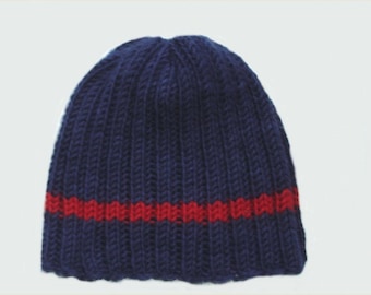 Hat KNITTING PATTERN- Classic Men's Hat pattern PDF