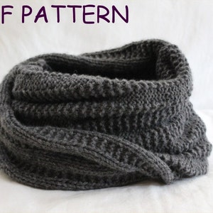Cowl KNITTING PATTERN- Giant Cozy Snood PDF knitting pattern