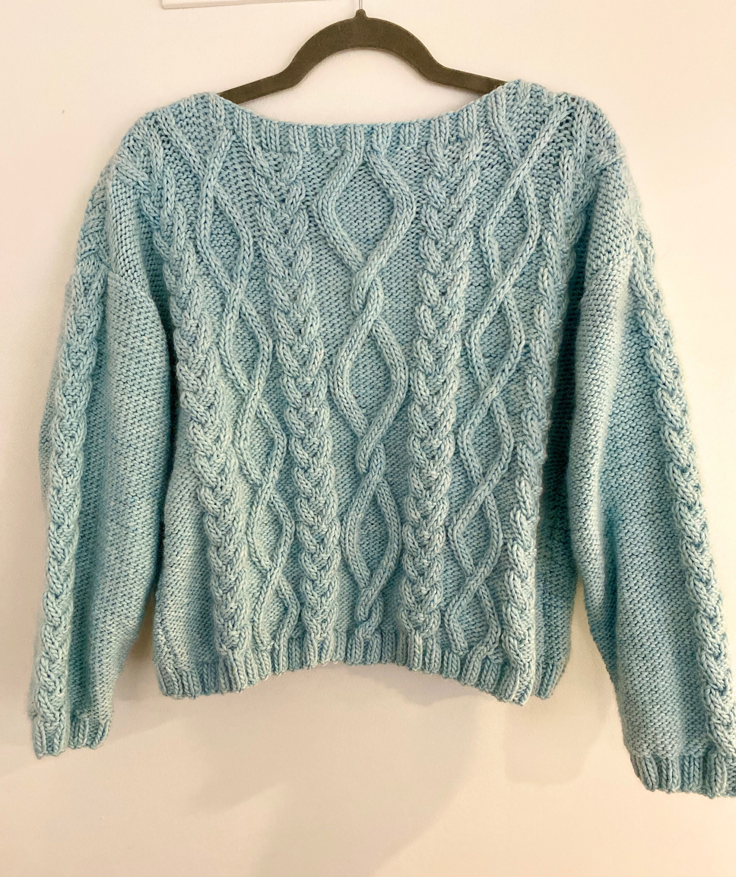 Oversized Cable Knit Sweater Pattern 