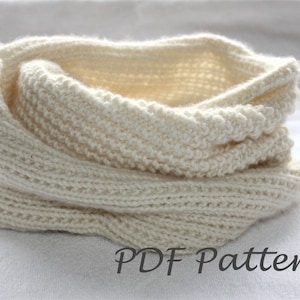 Easy Knitting PATTERN Snood Knitting. Infinity scarf Pattern PDF image 1