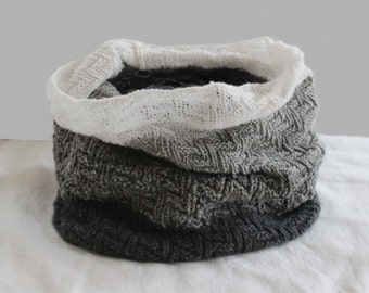 KNITTING PATTERN- The Textured Infinity Scarf / Snood PDF
