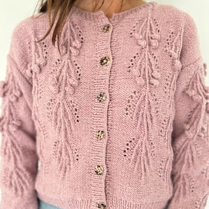 KNITTING PATTERN- The Annabel Cardigan.  Instant download. woman&#39;s sweater