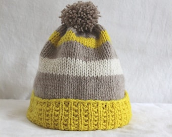 KNITTING PATTERN- The Vanessa Hat (baby-adult sizes)PDF knitting pattern