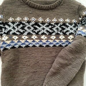 KNITTING PATTERN Men's Fair Isle Sweater. Knitting - Etsy