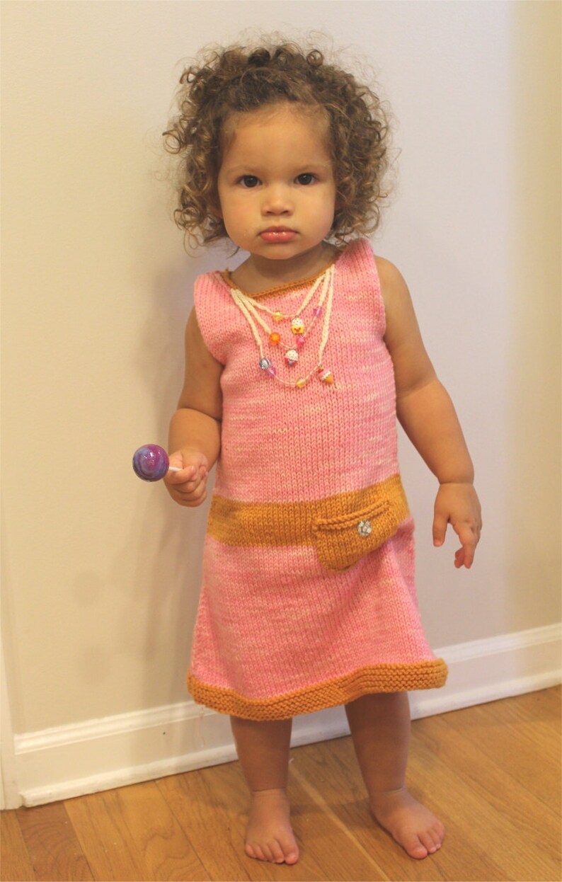 Knitting PATTERN the Necklace Dress PDF Knitting Pattern Etsy
