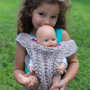 KNITTING PATTERN- Baby Doll Carrier knitting pattern PDF
