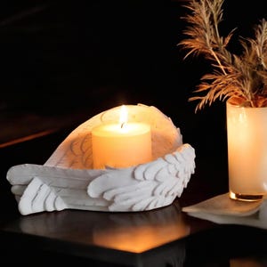 Elegant Angel Wings Candle Holder | Wedding Gift, Romantic Living Room, Dining Table Home Decor