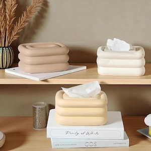 Minimalist Ceramic Tissue Box Cover: Modern Nordic Home Decor