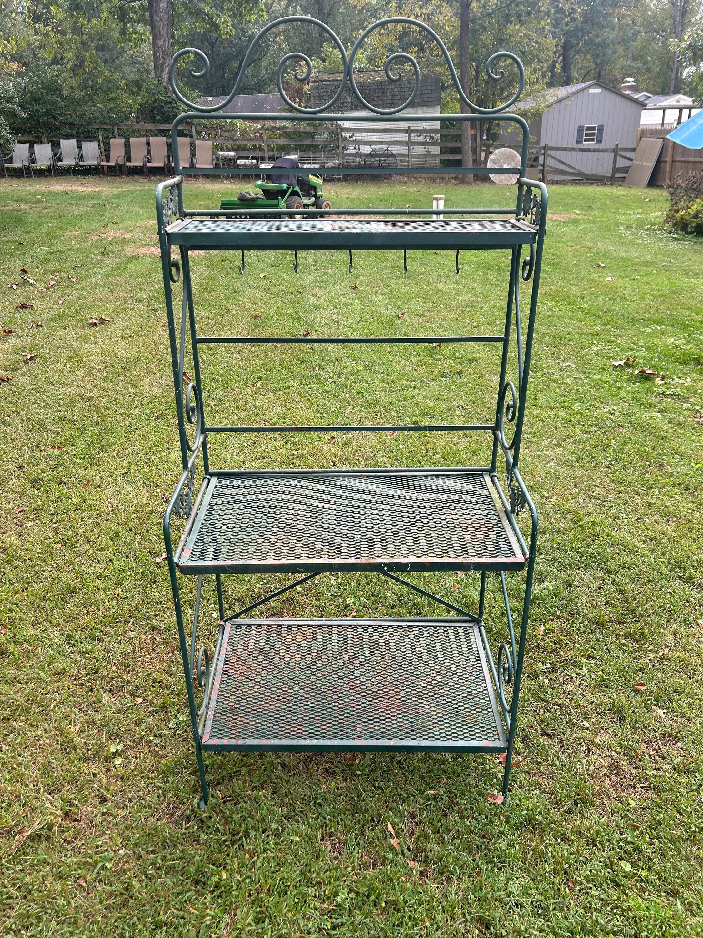 Vintage Woodard Outdoor Baker's Rack - Etsy