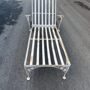 Beautiful Vintage Wrought Iron WOODARD Lounger And Garden Cart ***
