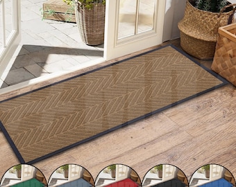 Extra Long Rugs Heavy Duty Non Slip Rubber Backed Hallway Runners Barrier Mat | Embossed Design New in UK