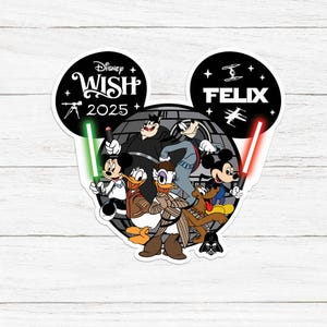Custom Mickey Head May The 4th Be With You Magnet, Disney Characters Star Wars, Star Wars Magnet, Star Wars Day, Disney Cruise Door Magnet