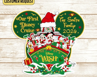 Personalized Our 1st DN Cruise Ship Family Magnet, DN Cruise Christmas Magnet, Mickey Cruise Stateroom Door, DN Wish Magnet