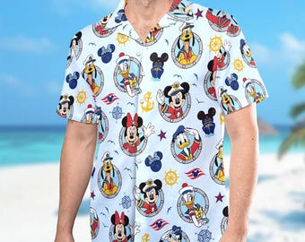 Disney Mickey and Friends Cruise Trip Hawaiian Shirt, Disney Cruise Trip Hawaii Shirt, Mickey Mouse Cruise Shirt, Disney Summer Beach Shirt