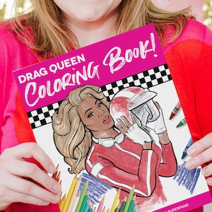 Drag Queen Adult Coloring Book | Unofficial Fan Book | Drag Fan