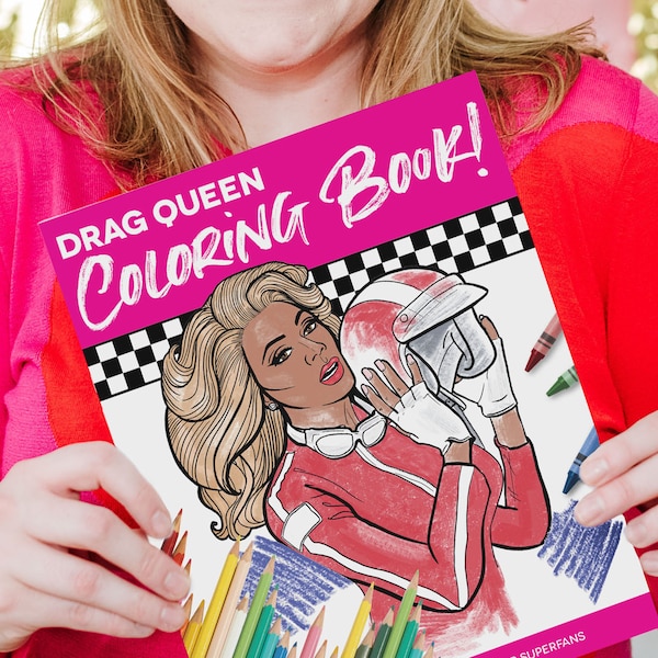 Drag Queen Adult Coloring Book | Unofficial Fan Book | Drag Fan